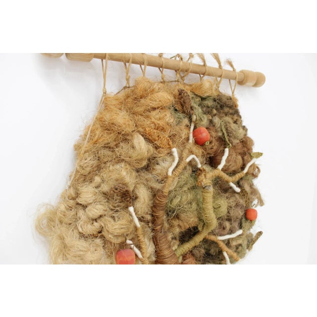 Vintage Tree Wall Tapestry, 1960s For Sale - Image 4 of 5