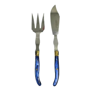 French Fish Poisson Fork and Knife Cutlery Service - Set of 2