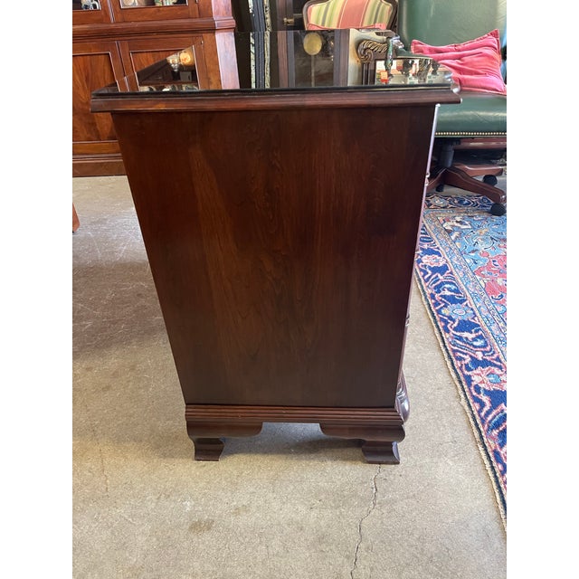 Brown Ethan Allen Blockfront Chest For Sale - Image 8 of 9