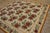 English 1890s Ivory Roses Floral Antique English Needlepoint Rug 6'10" X 7'6" Flatweave Wool Carpet For Sale - Image 3 of 6