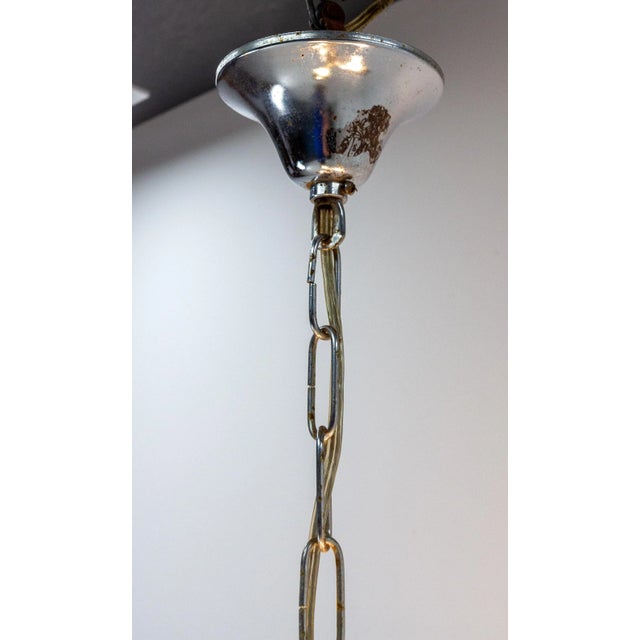 1970s French Pendant in Lustre Glass and Metal, 1970 For Sale - Image 5 of 6
