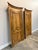 Pair of 19th C. French Louis XV style curved doors in oak featuring distinctive "Louis XV" style curves and intricate...