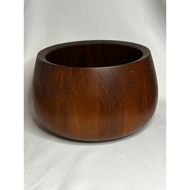 1960s Mid 20th Century Danish Modern Jens Quistgaard for Dansk Danish Teak Salad Bowl For Sale - Image 5 of 7