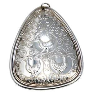 1973 Towle Sterling Three French Hens Ornament