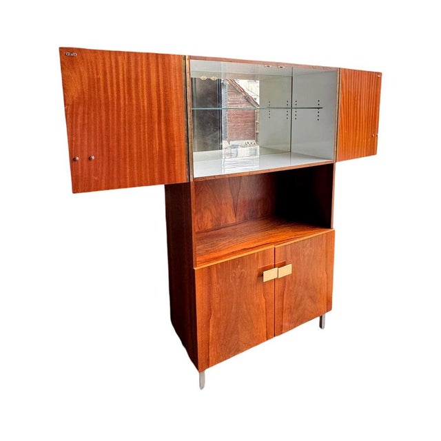 Pierre Guariche Mid-Century Modern Bar attributed to Meurop or Belform, 1960s For Sale - Image 4 of 6