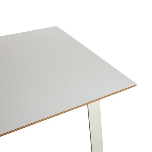 Modern White Wood Dining Table from Arco For Sale - Image 3 of 10