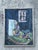 Navy Blue Vintage Original Abstract Still Life on Canvas For Sale - Image 8 of 12