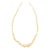 Burmese Hand Shapped Yellow Jade Round Necklace on Silk Cord For Sale