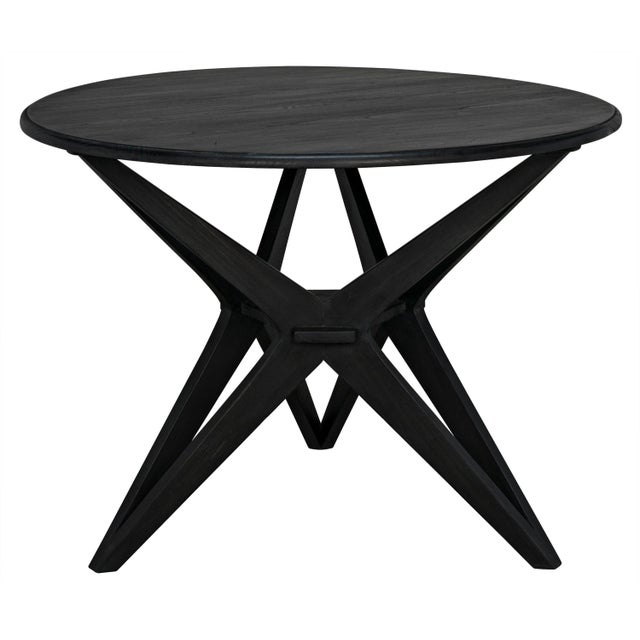 Not Yet Made - Made To Order NOIR Victor Dining Table, Charcoal Black For Sale - Image 5 of 6