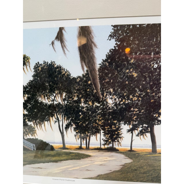 Late 20th Century Don Pettigrew Ocean Pond Clubhouse Limited Edition Print, Signed For Sale - Image 5 of 12