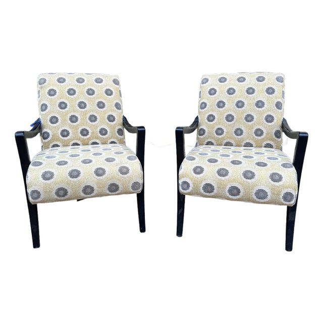 Hooker Furnishings Sam Moore Dante Exposed Wood Chairs, a Pair For Sale