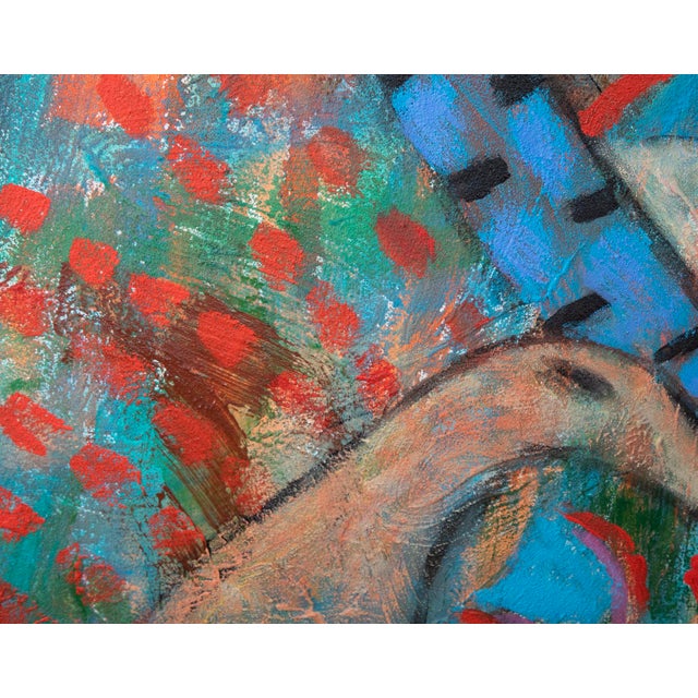 Impressionist Florence Putterman (1927-2021) - Acrylic & Sand on Canvas For Sale - Image 3 of 6