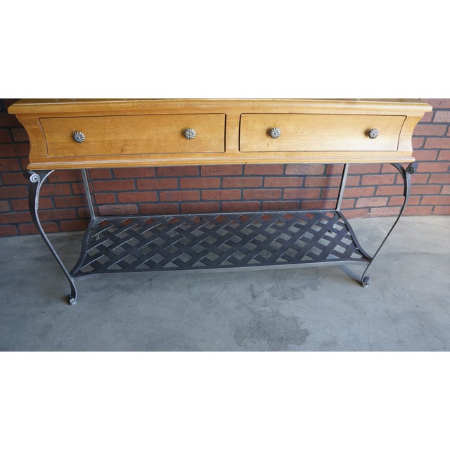 Ethan Allen Country French Baker's Rack With Console Chairish
