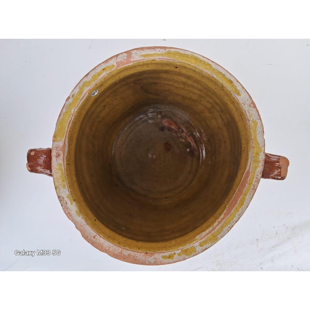 Ceramic Antique Brown and Yellow Glazed Confit Pots, 1890s, Set of 4 For Sale - Image 7 of 9