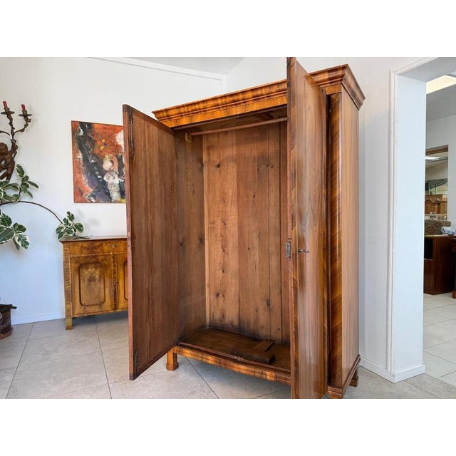 Biedermeier Hall Cupboard in Walnut Wood from Ifantik For Sale - Image 5 of 18