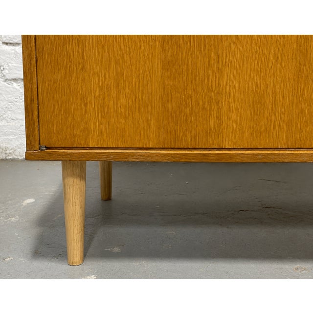 Mid Century Modern Oak Jr. Credenza | Danish Storage | Entryway Cabinet, Circa 1960's For Sale - Image 12 of 13