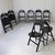 Wood Tric Folding Chairs in Black Lacquered Beech by Achille & Pier Giacomo Castiglioni for Bernini, 1960s, Set of 8 For Sale - Image 7 of 10