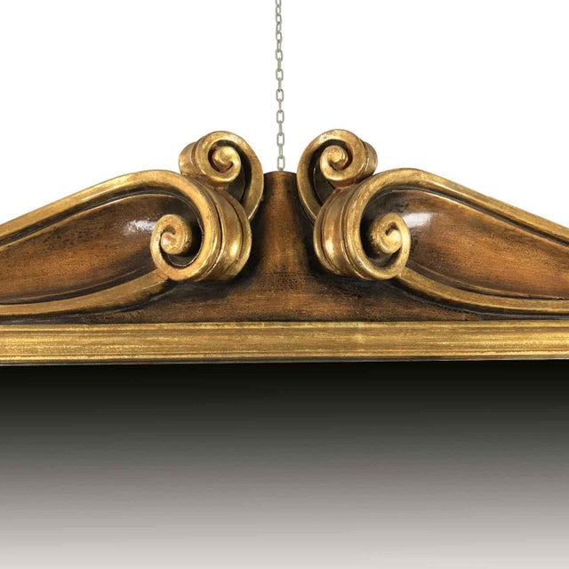 Shaped Mirror in Lacquered Wood, 1980s For Sale - Image 3 of 9