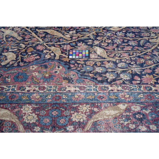 1910s Antique Kerman Rug 8'8'' X 11'8'' For Sale - Image 5 of 10