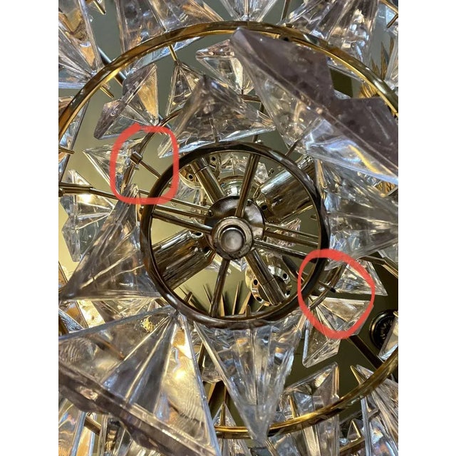 Triangular Crystal Lamp from Kinkeldey For Sale - Image 11 of 14