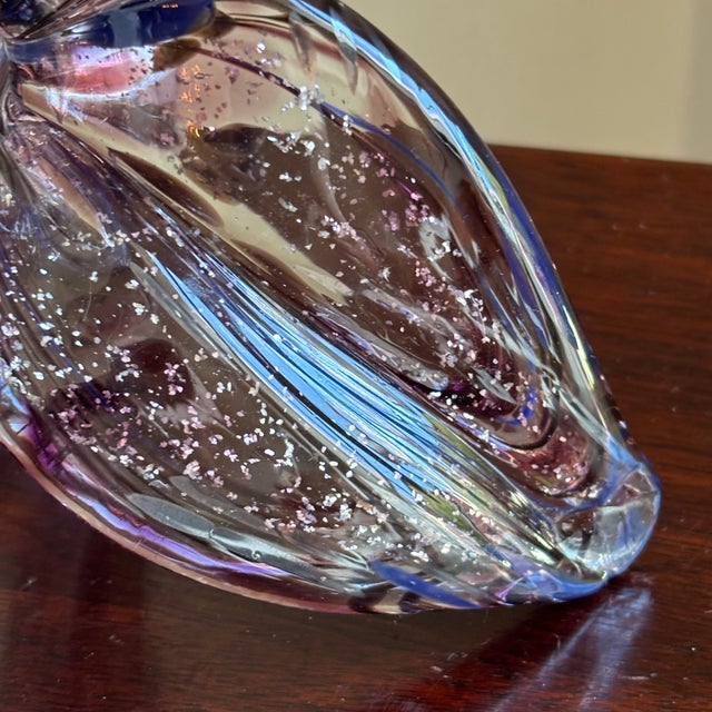 Vintage Murano Hand-Blown Italian Art Glass Flower Sculpture For Sale - Image 15 of 17