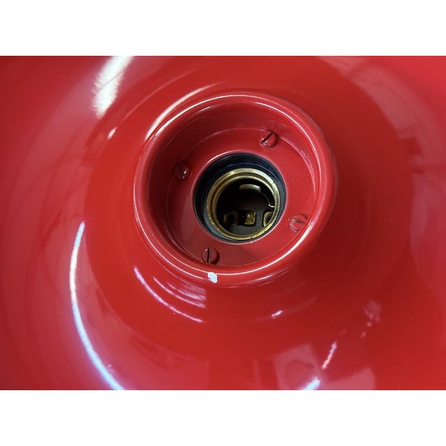 Space Age Red Disc Lamp from Enrico Tronconi, 1970s For Sale - Image 11 of 12