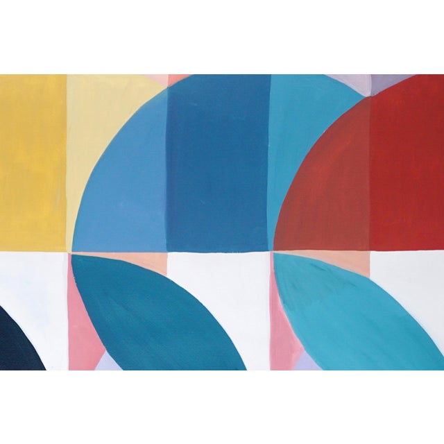 Paper 2026, Modular Design, Tropical Bauhaus, Colorful Breeze Blocks, Acrylic Paint on Watercolor Paper by Natalia Roman For Sale - Image 7 of 8