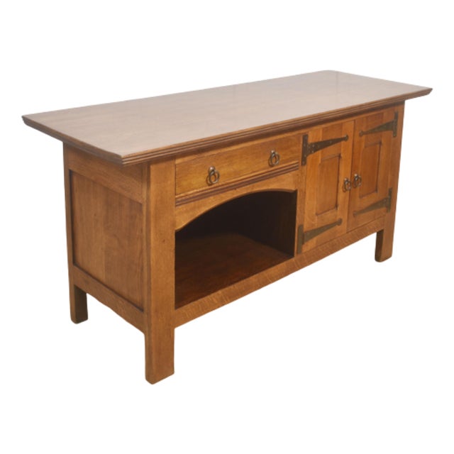 Arts and Crafts Oak Sideboard, 1890s For Sale