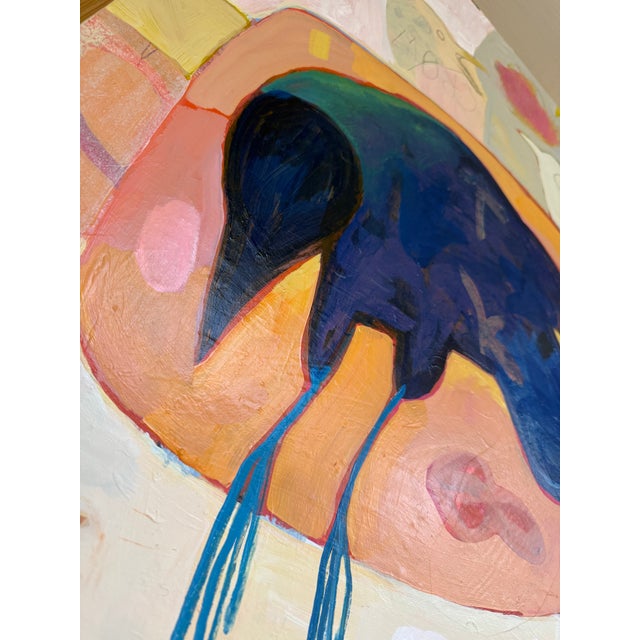 “Crow Rules” a Fun Bird Painting by LWren Walraven For Sale - Image 4 of 14