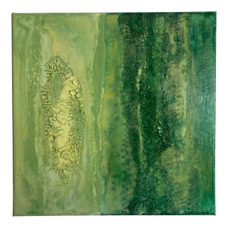 Original Abstract Green Painting For Sale