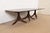 Baker Furniture Company Baker Furniture Style English Georgian Mahogany Triple Pedestal Extension Dining Table, Newly Refinished For Sale - Image 4 of 12