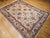 Textile Vintage Persian Mahal Sultanabad Rug, Hand-Knotted Wool, Geometric Pattern, 9x12, Ivory & Blue For Sale - Image 7 of 18