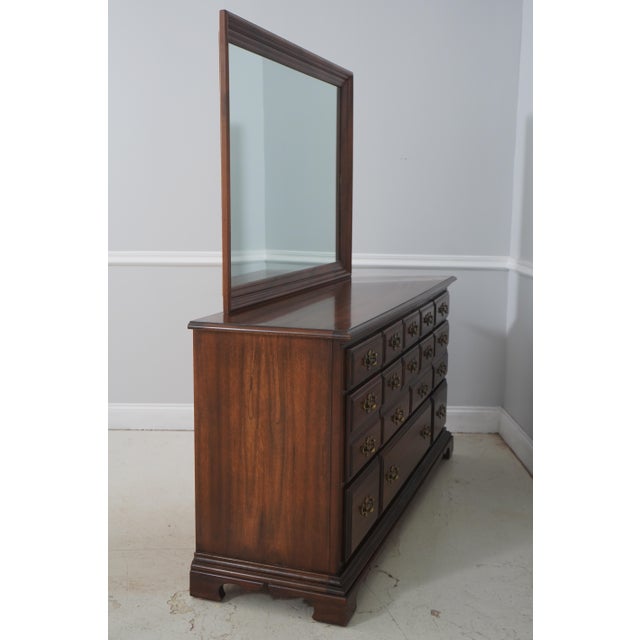 Age: Approx. 30 Years Old Details: Traditional Style Bracket Feet Rectangular Mirror Condition: Excellent Original Finish...