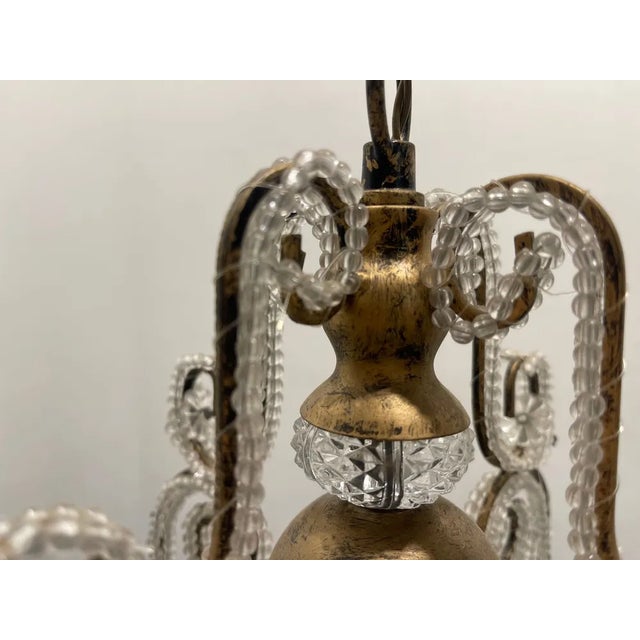 Small Beaded Crystal Pendants, 1970s, Set of 2 For Sale - Image 9 of 12