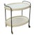 Mid-Century Italian Oval White Plastic and Metal Chrome Bar Cart, 1950s For Sale - Image 15 of 15