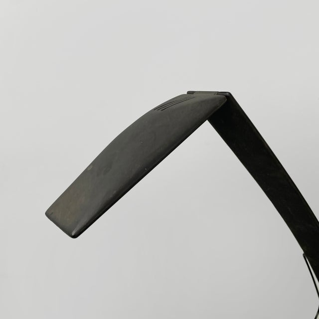 1980s Italian Modern Black Dove Table Lamp by Mario Barbaglia and Marco Colombo for Paf, 1980s For Sale - Image 5 of 16