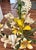 Mid Century Tole Floral Chandelier For Sale - Image 9 of 10