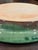 Ceramic Vintage Large Green Platter Majolica Style With Embossed Fish Jumping for Hook For Sale - Image 7 of 11