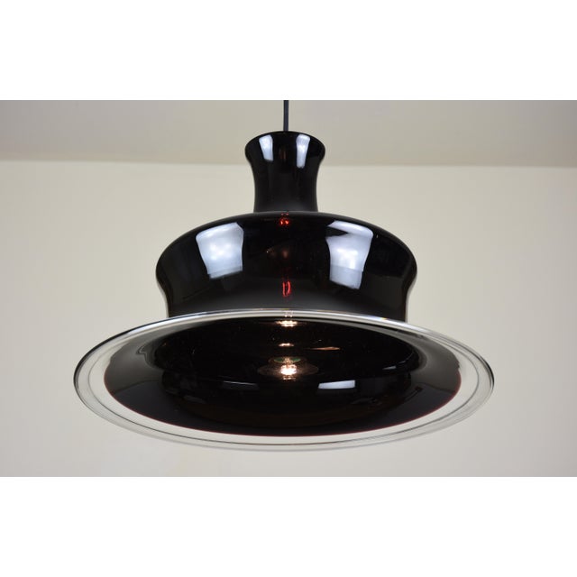 Sonate 2 Pendant Light in Aubergine Glass by Michael Bang for Holmegaard, 1978 For Sale - Image 6 of 11