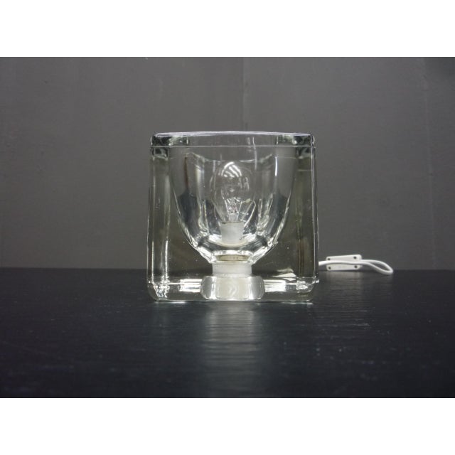 Mid-Century Modern Space Age Glass Table Lamp from Peill & Putzler, 1960s For Sale - Image 3 of 8