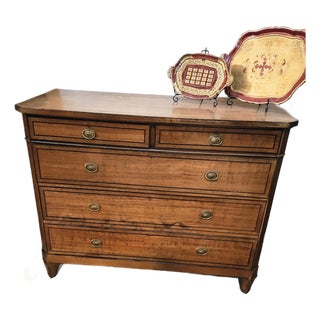Early 19th Century Italian Neoclassical Walnut Chest of Drawers For Sale