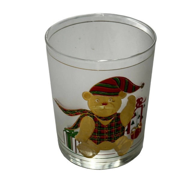 Culver Bears Christmas Glasses - Set of Four For Sale In Tampa - Image 6 of 6