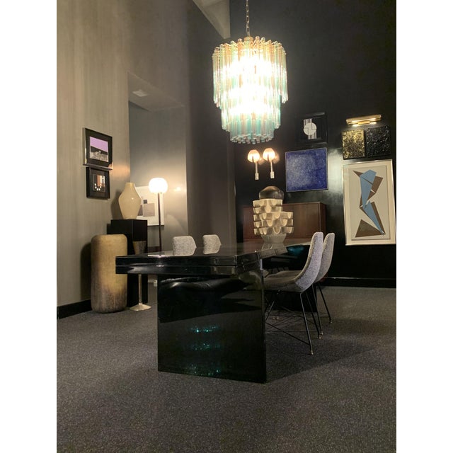 Orseolo Console Table in Black Lacquered Wood by Carlo Scarpa for Simon-Gavina, 1972 For Sale - Image 10 of 12