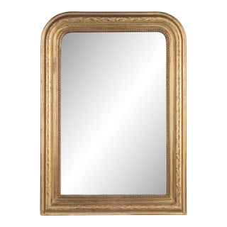 French Louis Philippe Style Gilded Mirror 26.75"w X 37.5"h For Sale