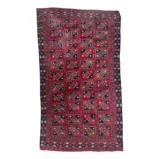 Mid-Century Turkmen Baluch Rug, 1950s For Sale