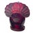 1960s Vintage Le Smith Ruby Red Amberina Glass Turkey Candy Dish With Lid For Sale - Image 11 of 12