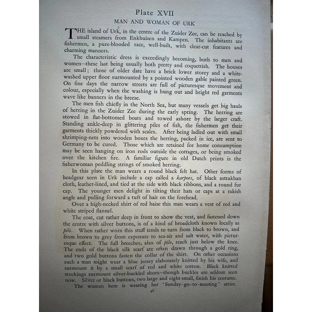 Black Gratiane de Gardilanne and Elizabeth Whitney Moffatt, Dutch Man and Woman of Urk in Sunday Dress with Broad Hats, 1932, Print For Sale - Image 8 of 10