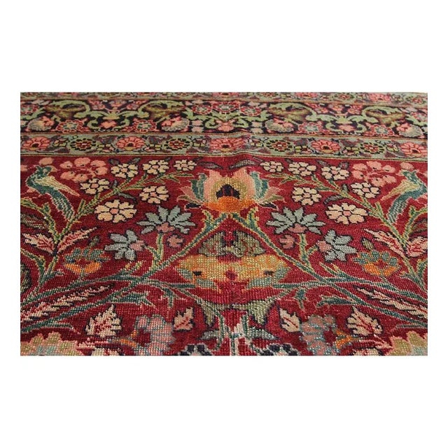 1940s Persian Tabriz Area Rug 4'2" X 6'0" For Sale - Image 9 of 13