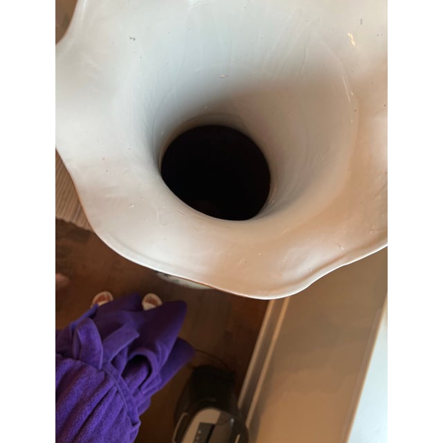 Very Beautiful Extra Large 62 Inches Monumental Asian Floor Porcelain Vase For Sale - Image 11 of 12