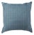 20x20" Woven Faux Leather Cushion Cover - Slate Blue For Sale